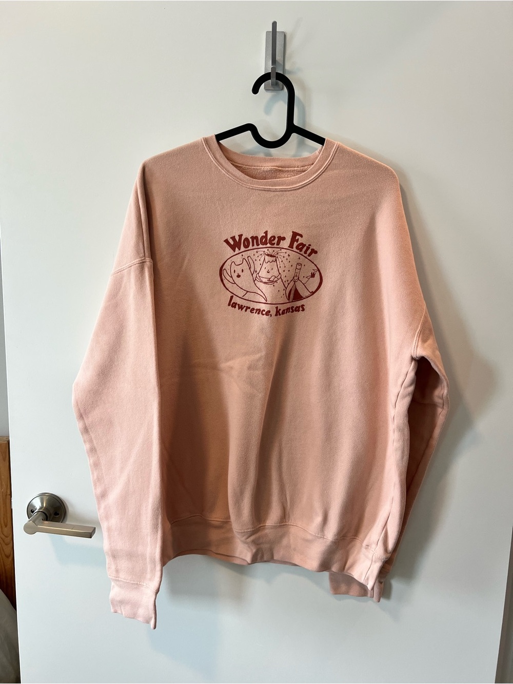 Wonder Fair Lawrence Kansas Pink Graphic Sweatshirt